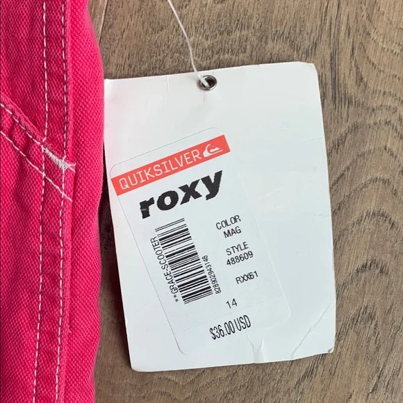 NWT Quiksilver Roxy Bright Pink Kids Skirt Size 14 - Picture 3 of 5